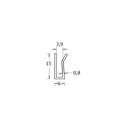 Pince U capacité 4 mm